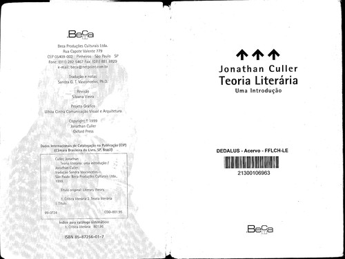 Cover of Teoria literária