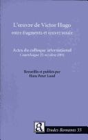 Cover of L'oeuvre de Victor Hugo
