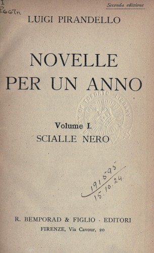 Cover of Novelle per un anno