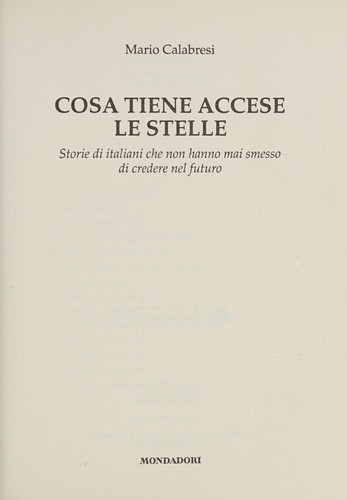 Cover of Cosa tiene accese le stelle