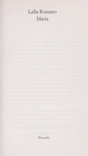 Cover of Maria