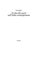 Cover of Il culto dei morti nell'Italia contemporanea