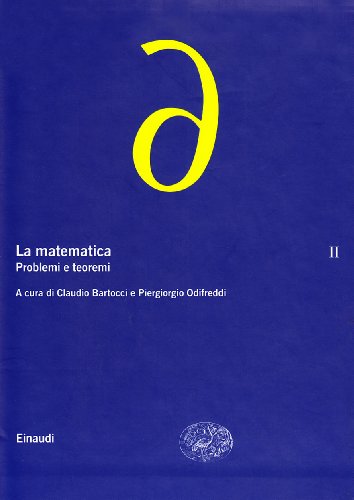 Cover of La matematica. II: Problemi e teoremi