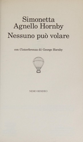 Cover of Nessuno puo volare (Italian Edition)