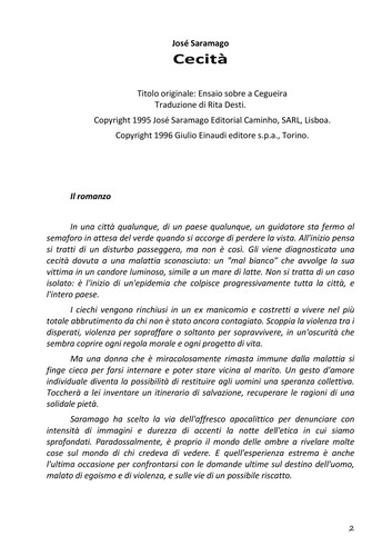 Cover of Cecità