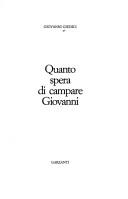 Cover of Quanto spera di campare Giovanni