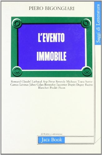 Cover of L' evento immobile