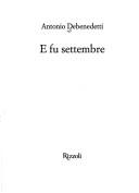 Cover of E fu settembre