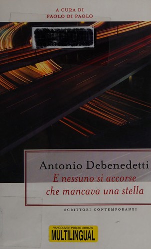Cover of E nessuno si accorse che mancava una stella