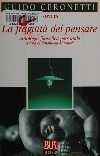 Cover of La fragilità del pensare