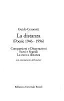 Cover of Distanza. Poesie 1946-1996