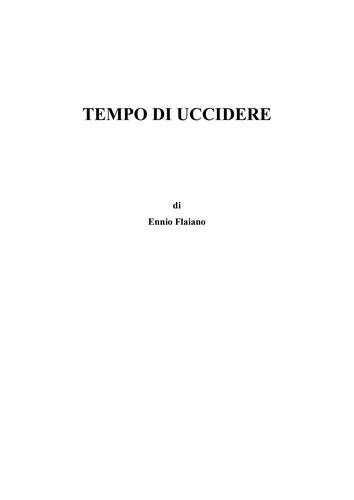 Cover of Tempo di uccidere