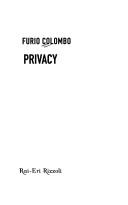 Cover of Privacy