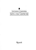 Cover of Noi e gli antichi