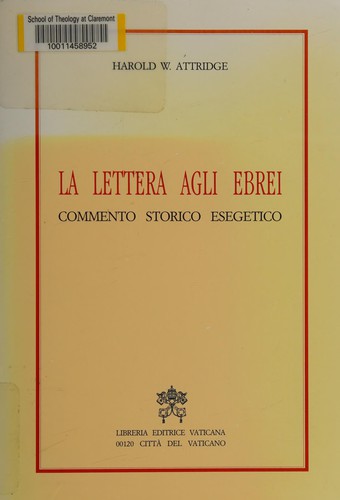 Cover of La lettera agli Ebrei