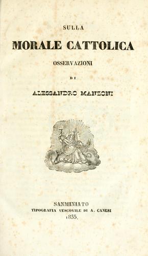Cover of Osservazioni sulla morale cattolica