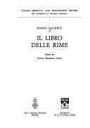 Cover of Il libro delle rime