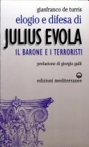 Cover of Elogio e difesa di Julius Evola