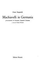 Cover of Machiavelli in Germania