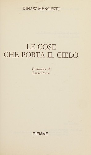 Cover of Le cose che porta il cielo