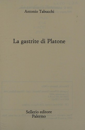 Cover of La gastrite di Platone