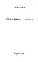 Cover of Sperimentalismo e avanguardia