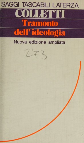 Cover of Tramonto dell'ideologia