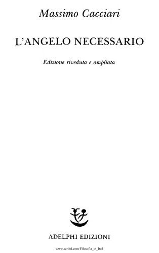 Cover of L' Angelo necessario