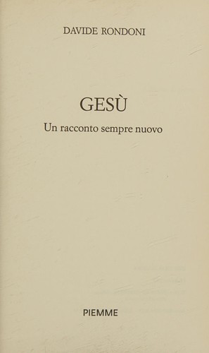 Cover of Gesù