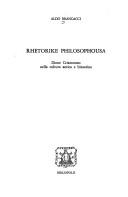 Cover of Rhetorike philosophousa