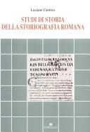 Cover of Studi di storia della storiografia romana