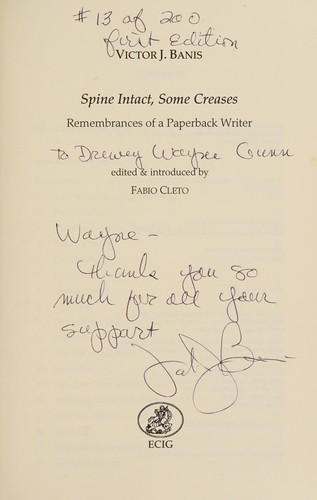 Cover of Spine intact, some creases