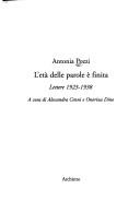 Cover of L' età delle parole è finita