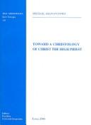 Cover of Toward a christology of Christ the high priest
