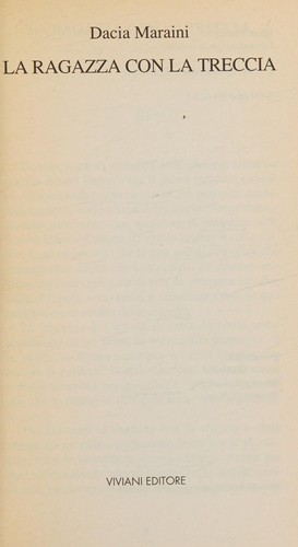 Cover of la ragazza con la treccia