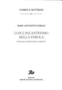 Cover of Con l'incantesimo della parola