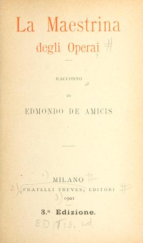 Cover of La maestrina degli operai