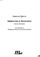 Cover of Improvviso il Novecento