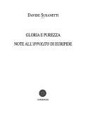 Cover of Gloria e purezza
