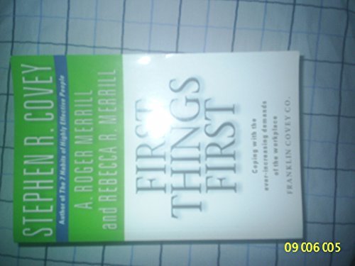 Cover of First Things First