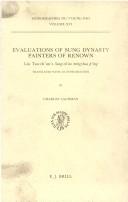 Cover of Evaluations of Sung Dynasty Painters of Renown Liu Tao Chiun's Sung Ch'Ao Ming Hua P'Ing