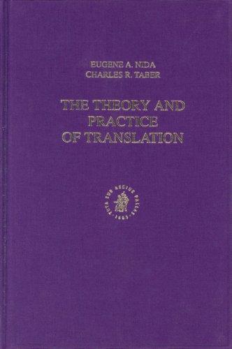 Cover of The theory and practice of translation