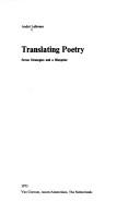 Cover of Translating poetry
