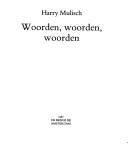 Cover of Woorden, woorden, woorden