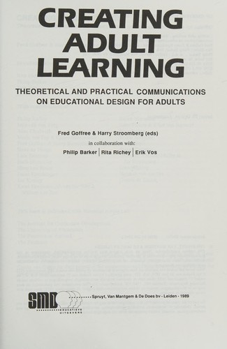 Cover of Creating adult learning