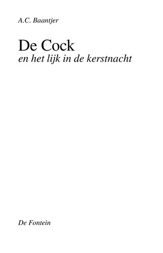 Cover of De Cock en het lijk in de kerstnacht
