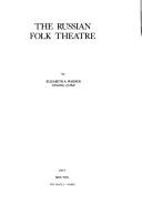 Cover of The Russian folk theatre