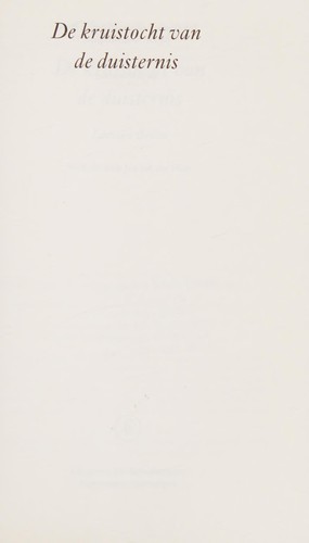 Cover of De kruistocht van de duisternis