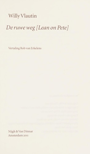Cover of De ruwe weg