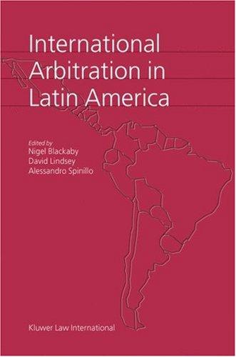Cover of International arbitration in Latin America